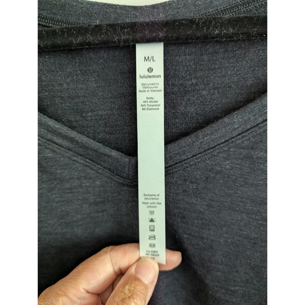 Women's Lululemon Show Your Depth Long Sleeve Cropped Shirt Top Size M/L